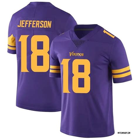 Justin jefferson youth jersey - Buy Justin Jefferson Minnesota Vikings #84 Purple Kids Youth 4-20 Color Rush Player Jersey: ... Whether your young football aficionado is emulating their hero on the field or proudly wearing it on game day, the Youth NFL Player Jersey of Justin Jefferson is the perfect way to show support for both the player and the Minnesota …